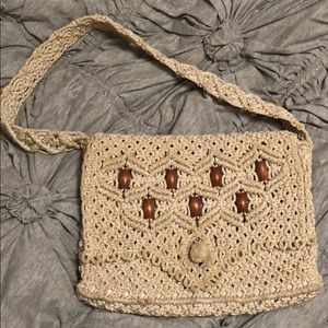 Handmade macrame purse✨